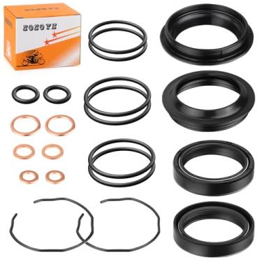 Imagem de Para Suzuki GSX-R600 GSX-R750 bucha de poeira de garfo dianteiro + óleo + kit de vedação 51153-27G00 2004-2005