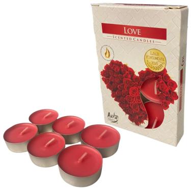 Imagem de Kit 6 Velas Amor Rechaud Difusor Flutuante Foundue