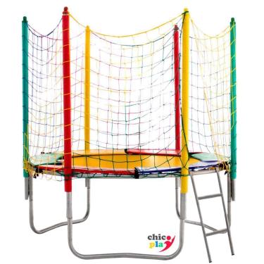 Imagem de Cama Elástica 1,83M ChicoPlay Lona Amarela Nacional