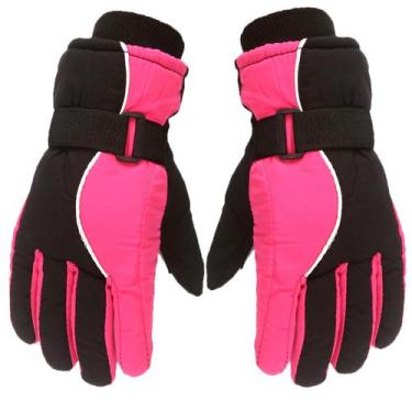Imagem de Luvas de inverno para crianças meninos meninas neve luvas à prova de v