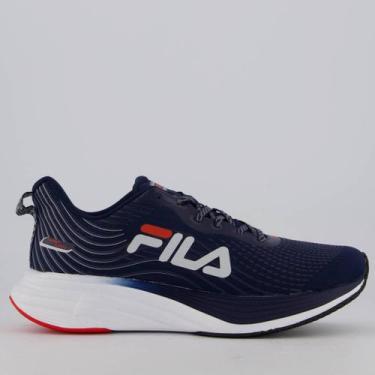 Imagem de Tênis Fila Racer Curve 2 Marinho e Branco, 43