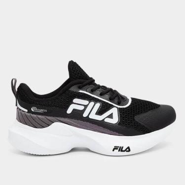 Imagem de Tênis Infantil Fila Progress, Branco, Cinza, 31