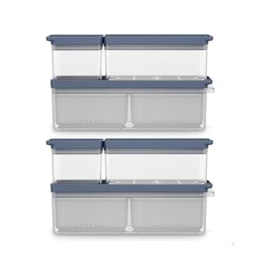 Imagem de Kit 6 Potes Herméticos Organizadores com Escorredor Electrolux