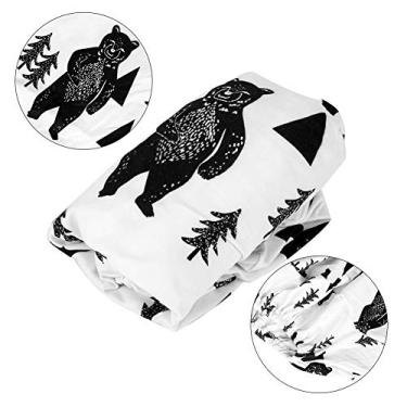 Imagem de aqxreight Soft Respirável Troca de Mesa Tampa de Mesa Recém -nascida Infarção de Urina Troca de Tampa de Mesa Troca de Mesa Tampa de Tampa de Tampa Alteração da Cobertura Tampa de Tapete de Tapete de Tape (Urso (12 x 11,8 x 1,5cm / 4,72 x 4,65 x 0,59in))