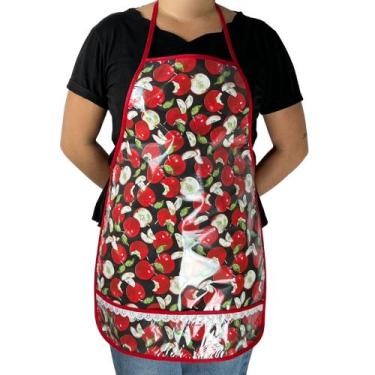 Imagem de Avental Impermeavel Plastificado Estampado para Cozinha Jardinagem Art
