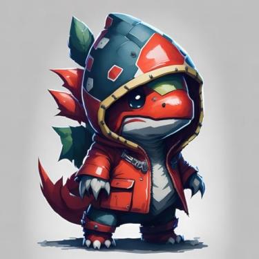 Imagem de Adesivo de Parede Anime Monstros Fofinhos Decoração Infantil para Quarto 40x40cm