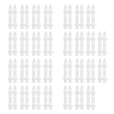 Imagem de predolo Conjunto de painéis decorativos para cerca de árvore de Natal, faça você mesmo, em PVC branco, 30 Peças