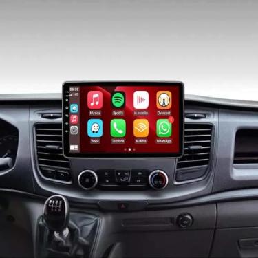 Imagem de Unidade de cabeça blister estéreo para rádio do carro para Ford Transit 2018 2019 2020 2021 2022 2023 2024, wirelss carplay, wirelss carro, BT, GPS Navigation Car Multimedia Player, L, WiFi, 25.7 cm