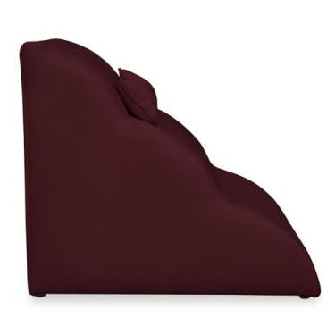 Imagem de Escada Rampa Pet Nuvem Para Cachorro e Gato + Brinde Suede Bordo - Mon