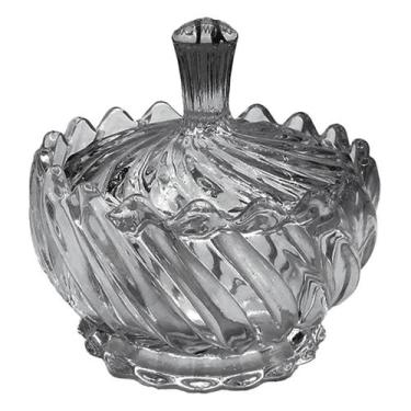 Imagem de Bomboniere Vidro 16X15Cm Fumê Belatroy - Ricca Houseware