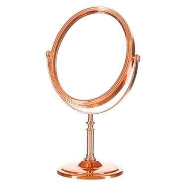 Imagem de Espelho De Mesa Dupla Face P/Maquiagem Penteadeira Banheiro