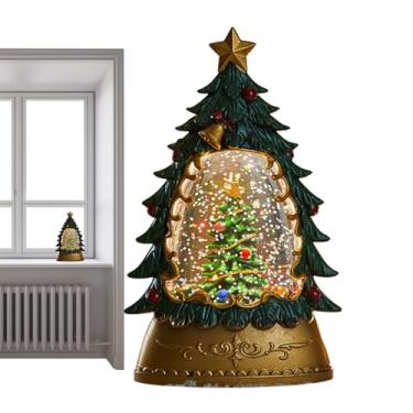 Imagem de Bola brilhante de Natal, decorações de de Natal internas | Globos de Decorações em forma de árvore de Natal Bola brilhante,Ornamento de feriado do Papai Noel do de neve, globo de neve de outono para c