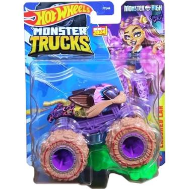 Imagem de Hot Wheels - 1:64 - Clawdeen Wolf Monster High - T-Hunt - Monster Trucks - HTM73