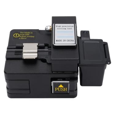 Imagem de Cryfokt Cortador de Fibra óptica 3 Em 1, Cortador de Cabo de Fibra óptica Com Caixa de Fibra e Fundo Antiderrapante, Lâmina de Aço de Tungstênio 16 Pontos de Corte 50.000 Vezes,