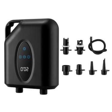 Imagem de Bomba de Ar Elétrica Portátil Alta Pressão 20PSI para Inflação e Deflação com 6 Bicos Barco Inflável Piscina Prancha Sur