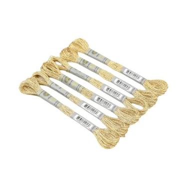 Imagem de Fio De Bordado Metálico De Alto Brilho Com Efeito De Luz, Conjunto De 