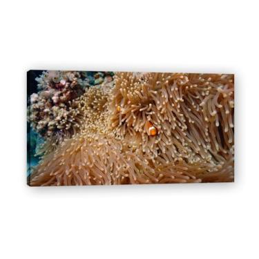 Imagem de To HideReal Foto cidade mar neve vale rio nascer do sol impressão em tela para decoração de casa 20 x 36 cm emoldurada