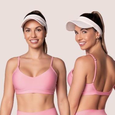 Imagem de Top Selene Fitness com Alças Reguláveis e Bojo Removível, Rose, P