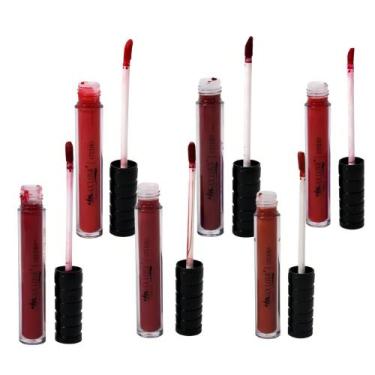 Imagem de Batom Líquido Matte 30 HORAS Max Love 4ml - Diversas Cores, kit comple