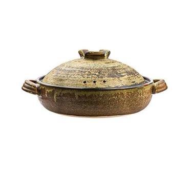 Imagem de LLXYZJR Panela quente de cerâmica, caçarola, panela de barro para cozinhar, panela de remédio de alta temperatura, panela de barro para cozinhar, panela para ensopado, sopa, vapor (tamanho: 600 ml)