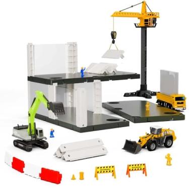 Imagem de Kit Modular de Construção Estrutura Expansível Brinquedo Educativo Infantil Maquete Compatível com Outros Kits