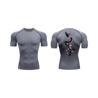Imagem de Camiseta De Compressão Masculina De Secagem Rápida Com Estampa De Drag