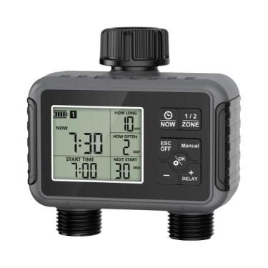 Imagem de Temporizador De Água Programável Para Jardim 1/2/3 Zonas Irrigação Aut