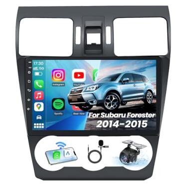 Imagem de Rádio automotivo de atualização 4 núcleos para Subaru Forester WRX Impreza 2014-2015: tela sensível ao toque HD de 9 polegadas estéreo com câmera de backup sem fio CarPlay Android Auto GPS Bluetooth
