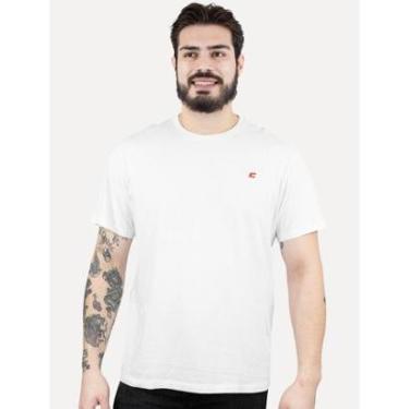Imagem de Camiseta Colcci Masculina Basica Logo Minimalista Branca-Masculino