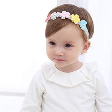 Imagem de Cinta de cabelo com flores para garotas populares Babador bebê infantil Acessórios joalheria Fácil usar Conveniente grau Alta durabilidade Perfeito uso diário ST0386