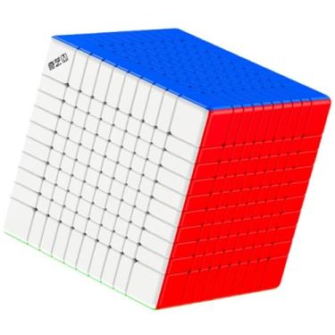 Imagem de QY Cubo Mágico Magnético 10 x 10 72 mm Mágico Sem Adesivos 10 M Brinquedos Educacionais Speed Cube 2025 QY 10 x 10 x 10 Cubo Magnético Profissional