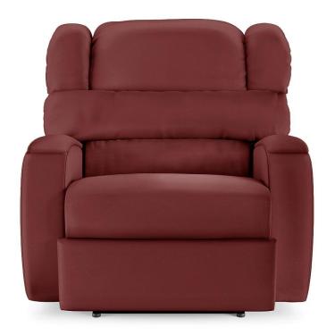 Imagem de Poltrona Do Papai Sala De Cinema Reclinável Manchester Elétrica Massagem Usb Pu Vermelho