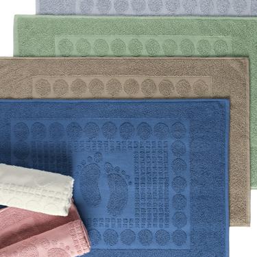 Imagem de Toalha de Piso Wave Gramatura 700g/m² Antiderrapante 01 Peça 100% Algodão - Off White