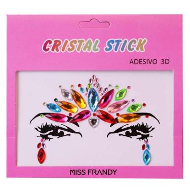 Imagem de Cartela De Adesivos Decorativos Para Rosto Miss Frandy Decoração Facial Prática E Criativa