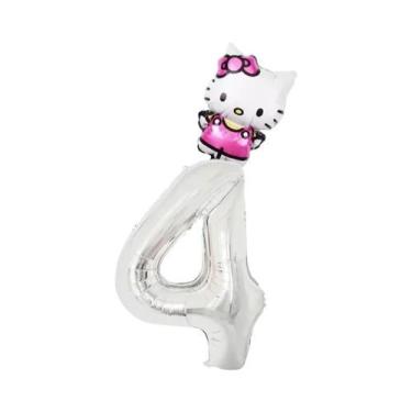 Imagem de Conjunto De Balões De Folha Hello Kitty 2 Peças Decorações Para Festa 