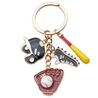 Imagem de Chaveiro, desenho animado, esporte, luva de beisebol, bastão, sapatos 