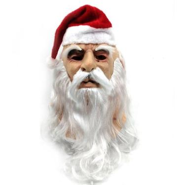 Imagem de Máscara de Natal Papai Noel Cosplay Latex 45x25cm - yiweisai