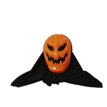 Imagem de Capacete facial Trick Props Halloween Orange Pumpkin Skul - Yiweisai