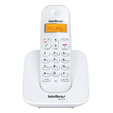 Imagem de Telefone  Sem Fio Intelbras, com Identificador De Chamadas, Branco - TS 3110
