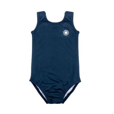 Imagem de Maiô Natação Malha Uv Forrado Menina Praia Piscina Infantil - Fofotinh