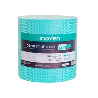 Imagem de Wiper Rolo Verde 28X240M Com 600 Panos Inoven, Verde