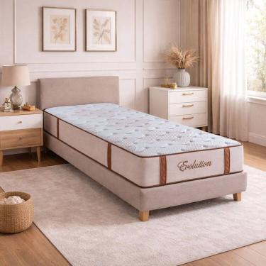 Imagem de Colchão Solteiro Molas Ensacadas Evolution Eco Sono By Bege