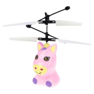 Imagem de Pônei Colorido De Brinquedo Voador Recarregável Com Sensor De Proximid
