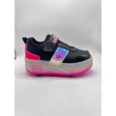 Imagem de Tênis Rodinha Infantil Minipe MP2623S COR:PRETO-LILASTAMANO:28_29 - MI