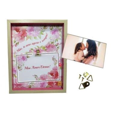 Imagem de Porta Retrato Dia das Mães Quadro Lembrete com Lindas Frases Cor:Amor 