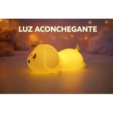 Imagem de Luminária LED Silicone Panda ou Cachorro com Sensor Touch 5 Cores - Pe