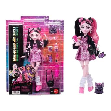 Imagem de Monster High G3 Core Refresh Boneca 28 Cm C/ Monster Pet e Acessorios  - Draculaura – Mattel