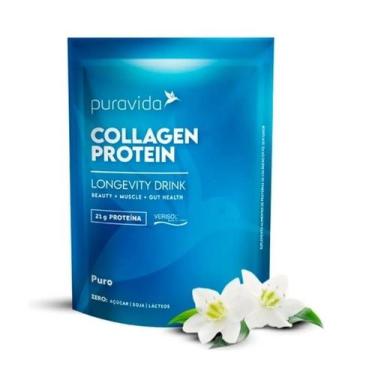Imagem de Collagen Protein Neutro 450ml Puravida Sabor Puro