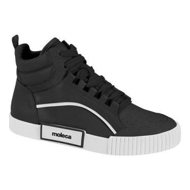 Imagem de Tênis Cano Alto Moleca 5740.205 Lançamento 2022 Trend Color , Preto, 3