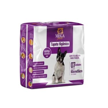 Imagem de Tapete Higiênico Mega Pads para Cães 60cm X 55cm - 7 Unidades - Mega F